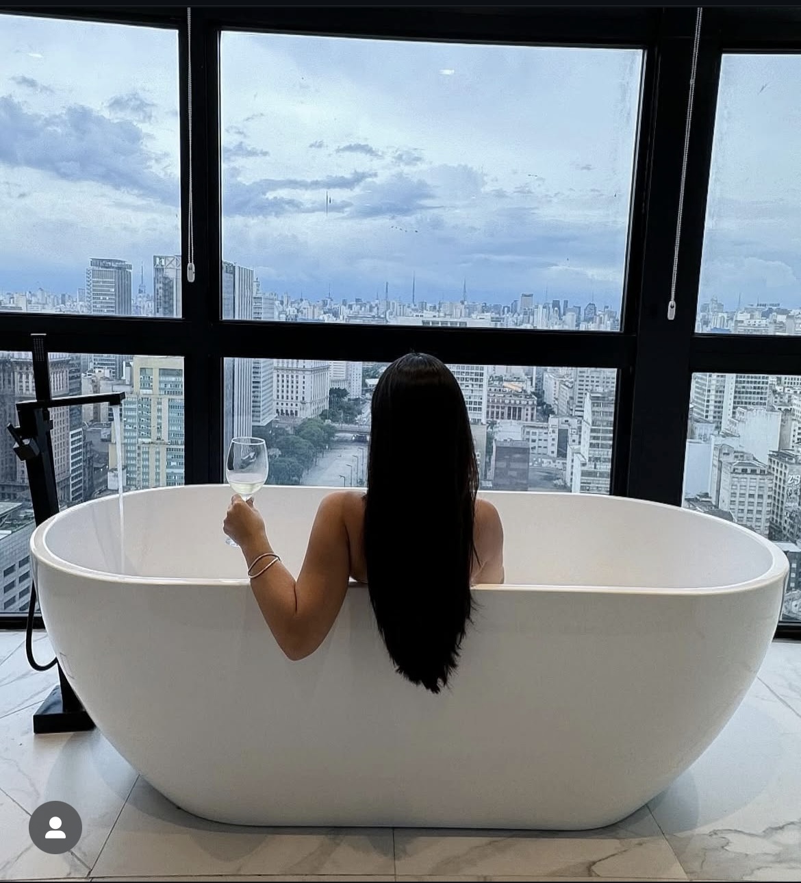 Vista panorâmica de São Paulo a partir do 41º andar do Sky Loft São Paulo